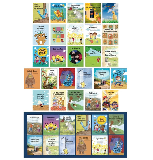 ENGLISH-SPANISH VALUE KIT: 38 play-filled books and songs for educators (2025)